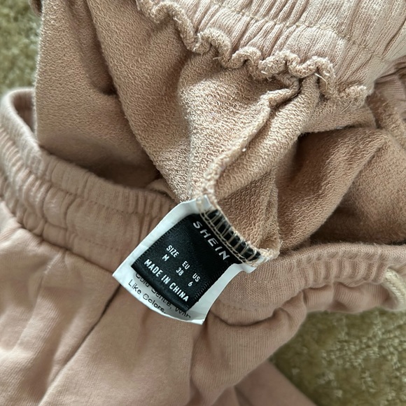 Tan wide leg sweatpants - Picture 3 of 3